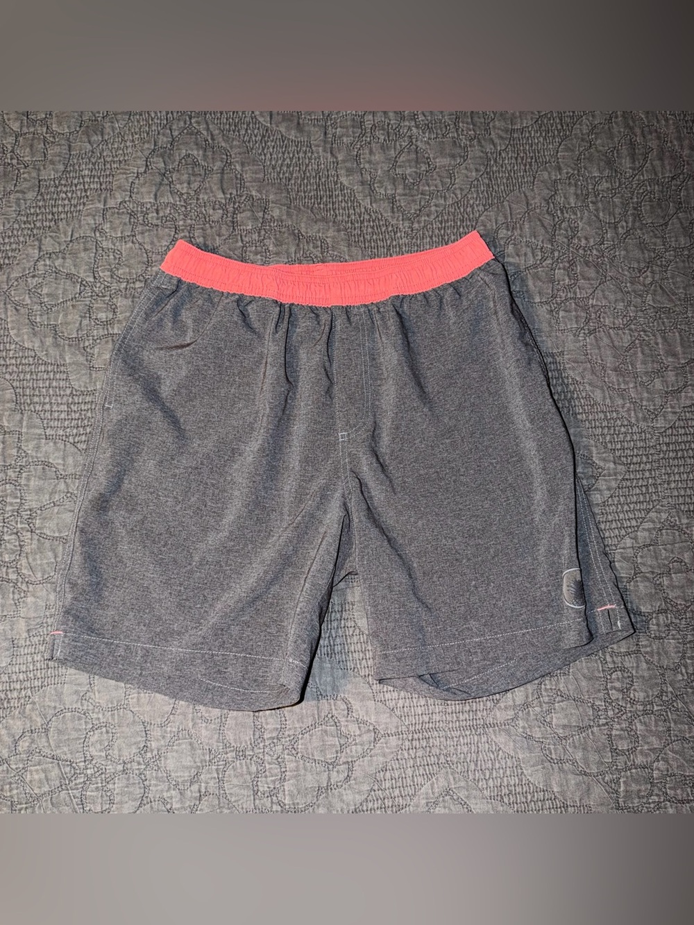 Chubbies The Deep Dives-7”inseam-Gray/Coral Gym/Swim Shorts Men’s Size-M